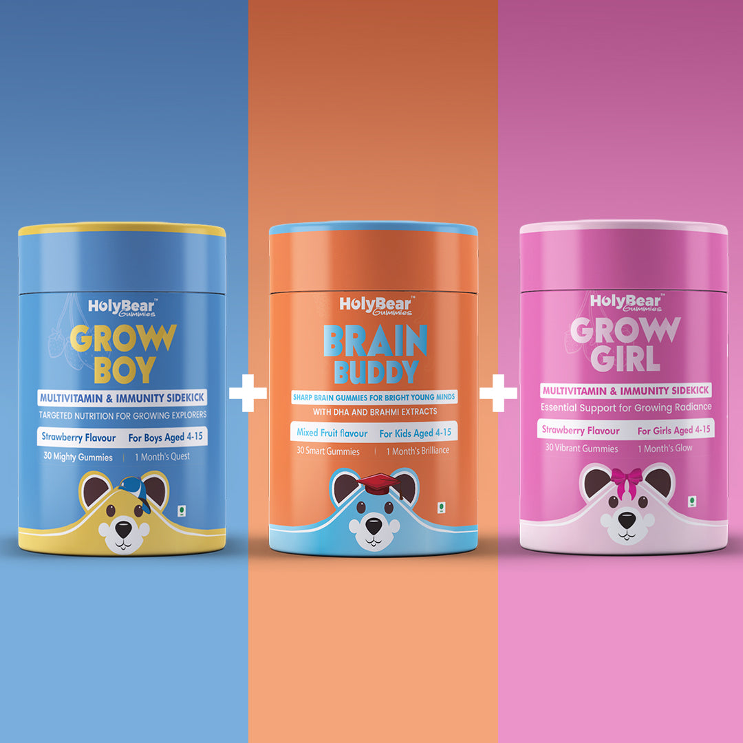 "Unlocking Wellness: The HolyBear Gummies Trio - Nourishing Health from Within"